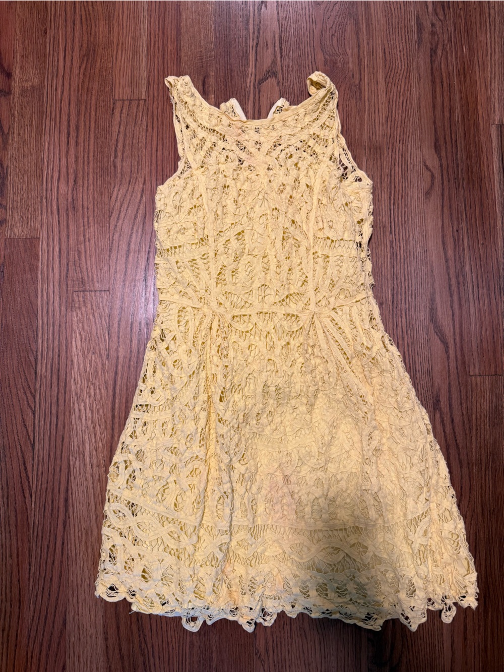Lilly Pulitzer Yellow Crochet Mini Dress